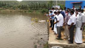 irrigation-of-the-lake-by-heavy-rains-flower-sprinkling-welcome-to-the-pullur-dam-water