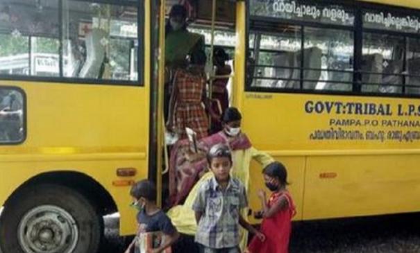 While schools remain shut, this school bus in Kerala continues operation