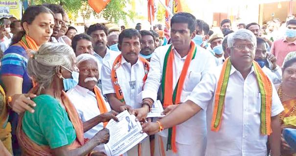 annamalai campaign for local elections