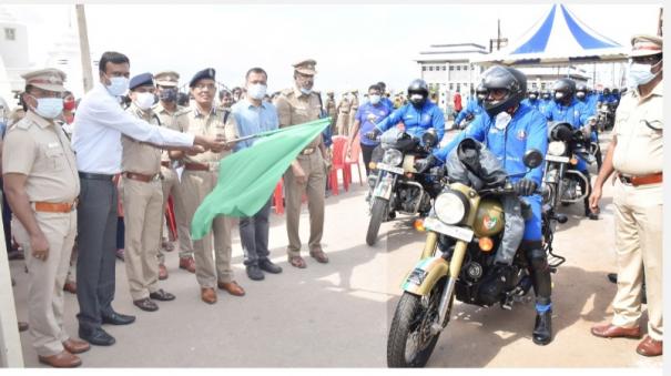 kanyakumari-to-gujarat-the-two-wheeler-national-unity-march-of-the-police-begins