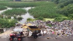 overflowing-lakes-on-one-side-panchayat-administration-dumping-garbage-on-the-other-side-of-the-lake