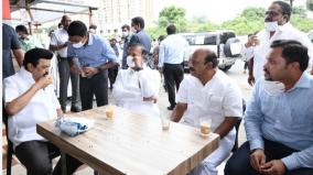 on-the-sixth-day-the-chief-minister-visited-various-parts-of-chengalpattu-and-kanchipuram-districts-affected-by-heavy-rains-stalin-visited-and-inspected