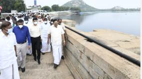 mettur-dam-reaches-full-capacity-minister-thuraimurugan-inspects-it