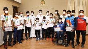 uganda-para-badminton-tamil-nadu-players-met-cm-and-greeted