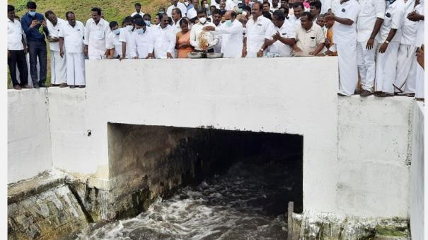 lake-ponds-filled-with-heavy-rains-after-103-years-minister-e-v-velu