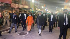 visuals-from-late-last-night-when-pm-narendra-modi-was-inspecting-development-works-in-varanasi-uttar-pradesh