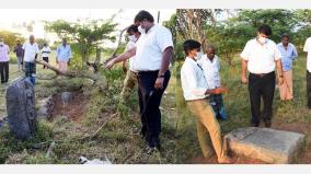 9th-century-inscription-and-statue-recovery-in-karur-district-collector-in-person-inspection
