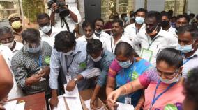 the-counting-of-votes-for-41-local-bodies-in-coimbatore