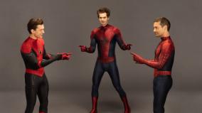 tom-holland-tobey-maguire-and-andrew-garfield-re-create-classic-spider-man-meme-for-digital-release-of-spider-man-no-way-home