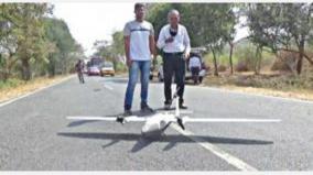 erode-bannari-to-dhimbam-road-traffice-highway-department-inspection-by-drone