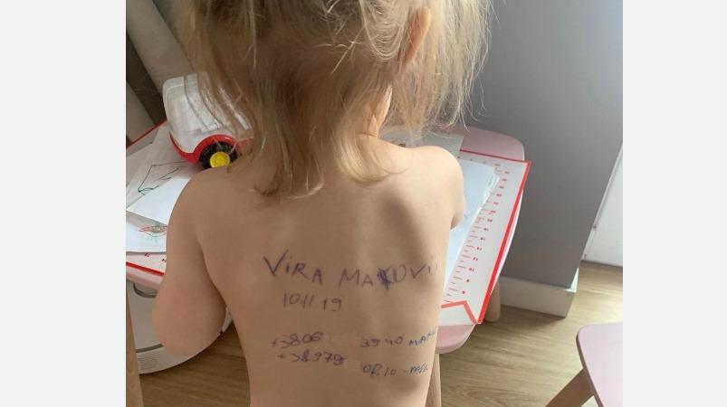 Ukraine War |  ‘If we are killed …’ – Ukrainian mothers writing details on the bodies of children |  Ukrainian Mother Writes Family Details On Toddler’s Back