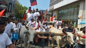 petrol-diesel-price-hike-issue-dmk-mlas-4-arrested-on-trying-to-blockade-puducherry-assembly