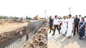 chief-minister-mk-stalin-s-inspects-the-rainwater-drainage-works-in-chennai