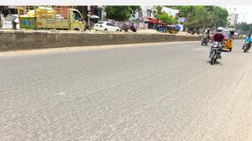 damage-roads-cause-accident-in-madurai