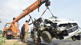 ramanathapuram-car-crash-into-two-wheeler-in-mandabam-four-killed-including-pedestrian