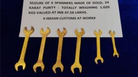 6-gold-spanners-worth-rs-48-lakh-seized-at-chennai-airport