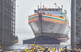 two-warships-named-ins-surat-and-ins-udaygiri-of-indian-navy-launched