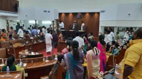 madurai-corporation-meeting-with-heavy-police-security