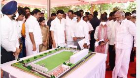 singara-chennai-2-0-project-chief-minister-mk-stalin-laid-the-foundation-stone-for-the-football-ground