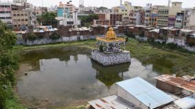 summer-rain-at-madurai-rain-water-not-comming-to-temple-theppakulam