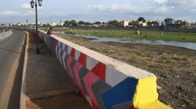 compound-wall-built-without-drainage-on-vaigai-river