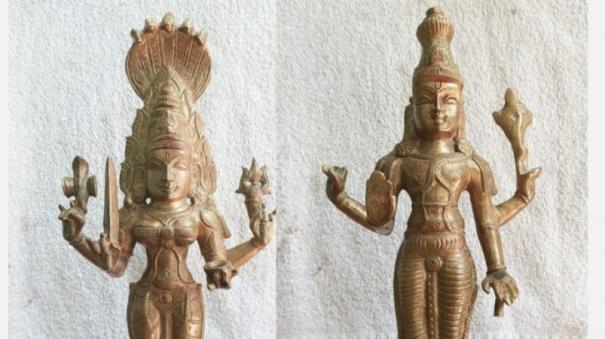 Rs.2 crore worth gods idol recovered near Vriddhachalam, Two arrested 