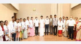 chief-minister-mk-stalin-congratulated-the-students-who-won-medals-in-medical-studies