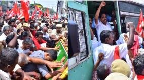 attack-on-police-case-filed-against-su-venkatesan-mp-and-communist-party-workers