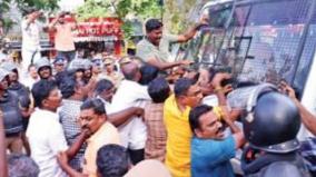 attempt-to-besiege-the-house-of-minister-santoor-ramachandran-virudhunagar-bjp-person-220-arrested