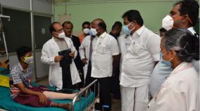 madurai-govt-hospital-first-in-the-plan-to-save-the-injured-in-accidents-m-subramaniam