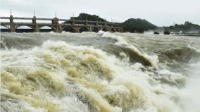 release-of-1-lakh-80-thousand-cubic-feet-of-water-from-mettur-dam