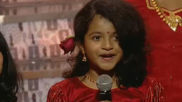 sivakarthikeyan daughter aaradhana sings song in chess olympiad 2022