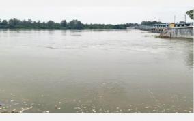 water-open-kollidam-river-once-again-on-keellanai-flood-alert-for-riverside-peoples