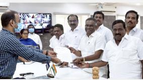 admk-mlas-complain-to-the-district-collector