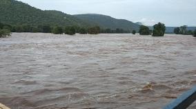 hogenakkal-cauvery-floods-again-water-flow-rises-to-1-36-lakh-cubic-feet