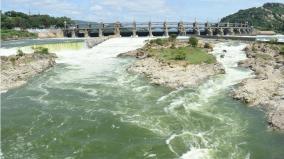 11-flood-warning-for-farmers-in-delta-districts-1-10-lakh-cubic-feet-of-water-released-into-cauvery-from-mettur-dam