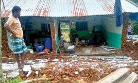 house-collapsed-due-to-heavy-rain-on-kodaikanal-sandslide-again-on-thandikudi