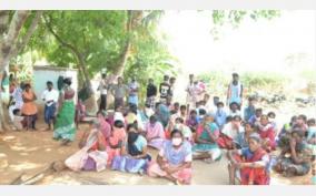 person-who-fought-against-a-stone-quarry-near-karur-was-killed-protest-for-2nd-day-after-refusing-to-receive-the-dead-body