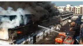 fire-at-a-mab-manufacturing-plant-near-avaniyapuram-madurai-rs-10-lakh-worth-of-goods-burnt