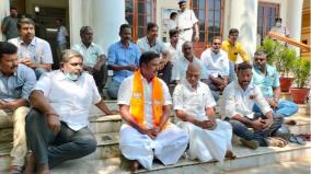 bjp-backed-independent-mla-on-hunger-strike-against-chief-minister-rangaswamy