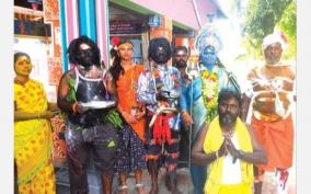 thirupuvanam-kattunayakan-dress-up-in-various-guises-for-kulasekharapatnam-dussehra-festival