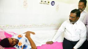 thirumavalavan-meet-the-fisherman-injured-in-the-firing