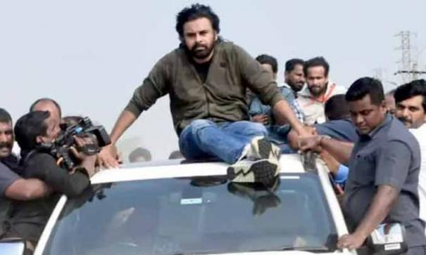 Case booked against Pawan Kalyan for rash driving during his visit to Ippatam
