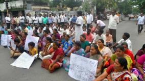 puducherry-residents-protest-against-opening-of-resto-pub