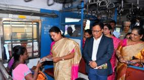 promotional-train-containing-nutrition-and-health-information-minister-geethajeevan-visited-by-distributing-leaflets