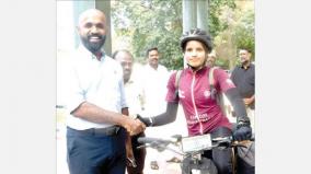 awareness-cycle-ride-district-collector-congratulates-women-came-ramanathapuram