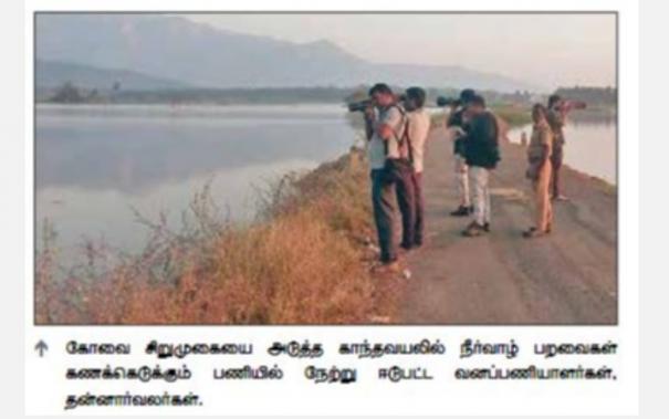 Aquatic Birds Survey at Udumalpet, Coimbatore