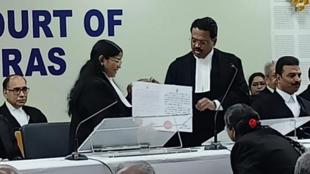 Victoria Gowri takes oath as Madras HC judge after SC dismisses lawyers' plea