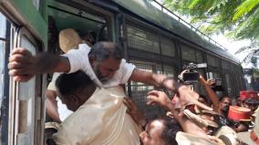 puducherry-protest-against-the-opening-of-the-liquor-shop-the-police-forcefully-arrested