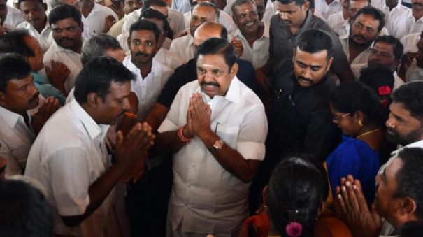 Ordinance with names of victims of atrocities – case against former Chief Minister Palaniswami